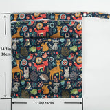 [Sigzagor] Bolsa seca y húmeda con dos cremalleras para pañales de bebé, impermeable, reutilizable, 36 cm x 29 cm
