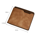 Custom Engraved Leather Wallet for Men – Personalized Photo & Name PU Leather Billfold