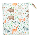 [Sigzagor] Bolsa seca y húmeda con dos cremalleras para pañales de bebé, impermeable, reutilizable, 36 cm x 29 cm