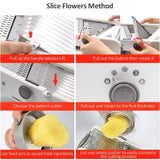 Adjustable Stainless Steel Mandoline Slicer – Multi-Function Vegetable Cutter & Grater