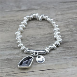 Adjustable Crystal Heart Charm Bracelet for Women