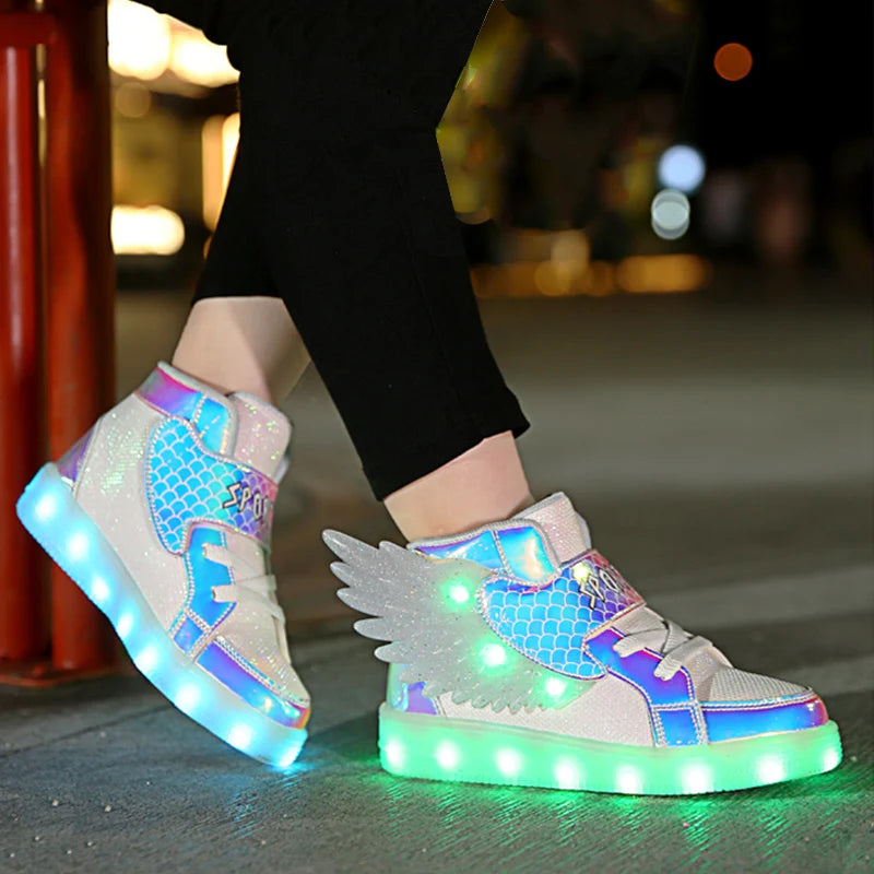 Kids' Light-Up Sneakers – Unisex LED Sport Shoes for Boys & Girls