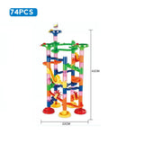 DIY Marble Run Race Track Building Set – 105-Piece Educational STEM Toy for Kids