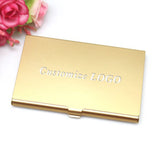 Custom Engraved Metal Business Card Holder for Professionals