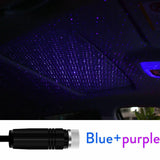 USB Car Roof Star Projector – LED Galaxy Night Light for Car & Room Decoration