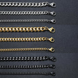 Stainless Steel Punk Chain Bracelet – Unisex Chunky Link Jewelry