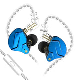 Auriculares intrauditivos híbridos con controladores 1BA + 1DD, conexión por cable de 3,5 mm, diseño de metal y micrófono para sonido HiFi