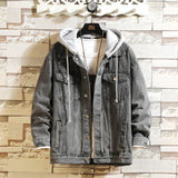 Men’s Hooded Denim Jacket – Lightweight Casual Outerwear for Spring & Autumn