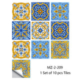 Mandala Crystal Hard Film Tiles Wall Stickers – Waterproof PVC Peel & Stick Decals for Kitchen, Bathroom, and Home Decor