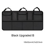 Universal Car Trunk Organizer – Large Capacity Backseat Storage Bag with Mesh Pockets