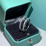 Elegant 925 Sterling Silver Diamond Wedding Ring for Women