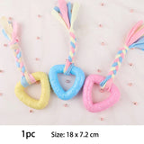 TPR Knot Dog Chew Toys - Bite-Resistant Dental Toys for Small Dogs (3-Pack)