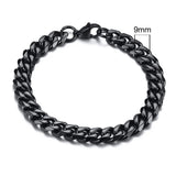 Stainless Steel Punk Chain Bracelet – Unisex Chunky Link Jewelry