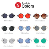 Vintage Steampunk Round Sunglasses – UV Protection & Retro Fashion