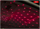 USB Car Roof Star Projector Light - Galaxy Laser Atmosphere Ambient Lighting
