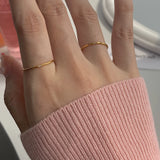 Elegant 18K Gold Plated Stainless Steel CZ Ring – Tarnish-Free, Hypoallergenic Wedding Band for Women