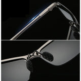 Men's Photochromic Polarized Sunglasses – UV400 Adaptive Lenses for Driving & Sports