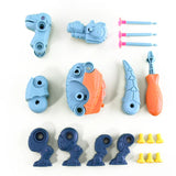 Juego de construcción de dinosaurios: kit de montaje DIY con destornillador y lanzador para niños