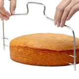 Adjustable Stainless Steel Cake Slicer – Height Adjustable Baking & Decorating Tool