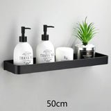 Estante de baño sin taladro, organizador de ducha, estante de almacenamiento, estantes de esquina negros, soporte de aluminio para champú de inodoro montado en la pared
