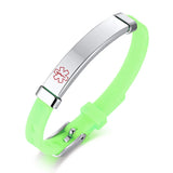 Custom Engraved Medical Alert Bracelet - Personalized Stainless Steel ID Jewelry for Men & Women