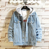 Men’s Hooded Denim Jacket – Lightweight Casual Outerwear for Spring & Autumn