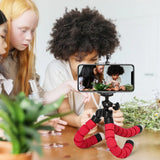 Mini trípode flexible Selens: soporte ajustable con forma de pulpo para teléfono y cámara