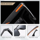 Fashion Polarized Sunglasses – Oversized Square Frame, UV Protection & Anti-Glare Lenses