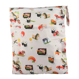 Bolsa impermeable para artículos húmedos y secos con dos bolsillos con cremallera: bolsa con estampado floral