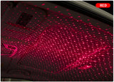 USB Car Roof Star Projector Light - Galaxy Laser Atmosphere Ambient Lighting
