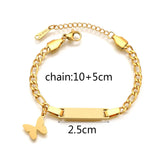 Custom Engraved Couple Name Bracelet – Romantic Stainless Steel Link Design