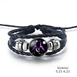 Stylish Leather & Stainless Steel Bracelet – Trendy Unisex Charm Bracelet
