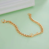 Personalized Stainless Steel Name Bracelet - Custom Engraved Cuban Chain Jewelry