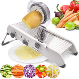 Adjustable Stainless Steel Mandoline Slicer – Multi-Function Vegetable Cutter & Grater