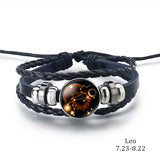 Stylish Leather & Stainless Steel Bracelet – Trendy Unisex Charm Bracelet