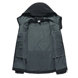 Chaqueta y pantalones tácticos softshell impermeables para hombre para senderismo, acampada y esquí en invierno