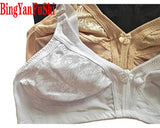 Wire-Free Lace Push Up Bra – Soft Cotton Seamless Bralette for Women