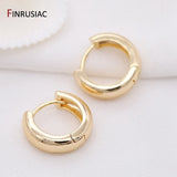 Trendy Gold Plated Hoop Earrings for Women – Classic Round Circle Design