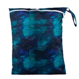 [Sigzagor] Bolsa seca y húmeda con dos cremalleras para pañales de bebé, impermeable, reutilizable, 36 cm x 29 cm