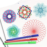 Spirograph Drawing Set for Kids – 27-Piece Spiral Art Kit with Gears, Pens & Rulers