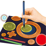 Spirograph Drawing Set for Kids – 27-Piece Spiral Art Kit with Gears, Pens & Rulers