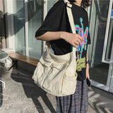 Large-Capacity Canvas Shoulder Bag – Stylish & Functional for Everyday Use