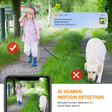 4MP Outdoor Security Camera – Weatherproof AI Detection with 30m Night Vision