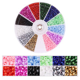 2000-Piece Glass Seed Beads Kit - 12-Color DIY Jewelry Making Set for Bracelets & Necklaces