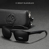 Gafas de sol polarizadas TR90 ultraligeras KDEAM: gafas deportivas rectangulares con protección UV400 para hombres y mujeres