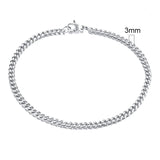 Stainless Steel Punk Chain Bracelet – Unisex Chunky Link Jewelry
