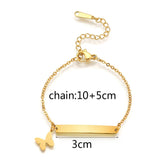 Custom Engraved Couple Name Bracelet – Romantic Stainless Steel Link Design