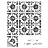 Mandala Crystal Hard Film Tiles Wall Stickers – Waterproof PVC Peel & Stick Decals for Kitchen, Bathroom, and Home Decor