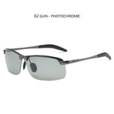 Men's Photochromic Polarized Sunglasses – UV400 Adaptive Lenses for Driving & Sports