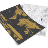 Scratch-Off World Map Poster – Track Your Travels in Style